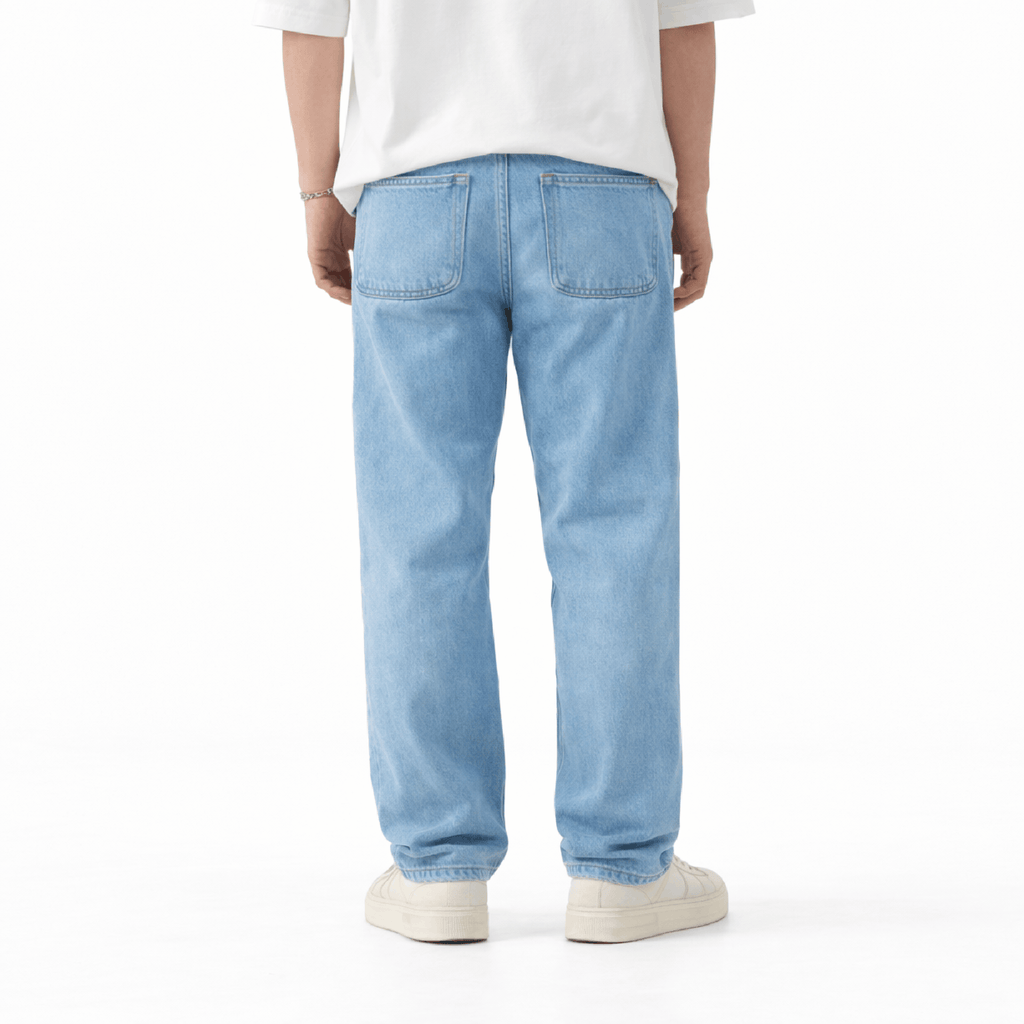 Khaazi Men’s Washed Baggy Jogger Pants – Loose Fit Drawstring Waist 6 Pocket Streetwear Trousers