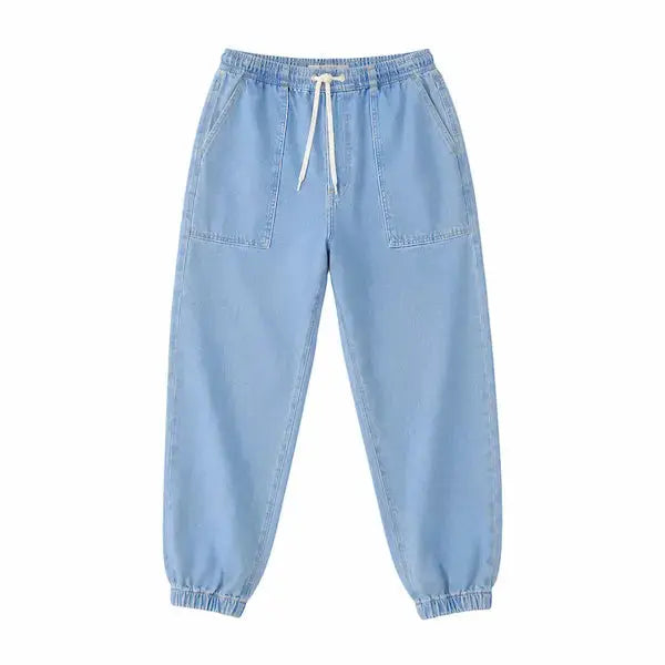 Men's relaxed fit denim jeans with side pocket detailing