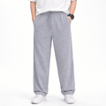 Khaazi Men’s Grey Loose Fit Sweatpants – Drawstring Casual Comfort Joggers