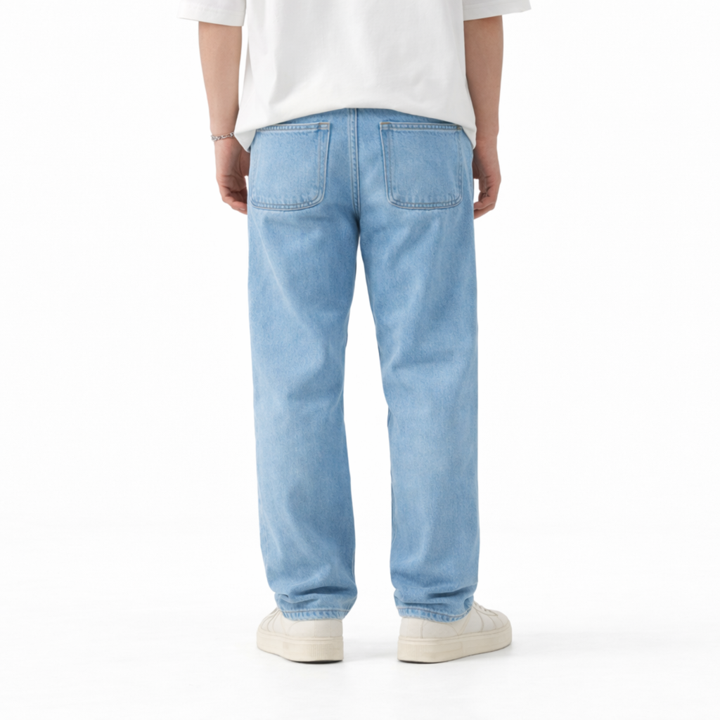 Denim Straight Fit Pants