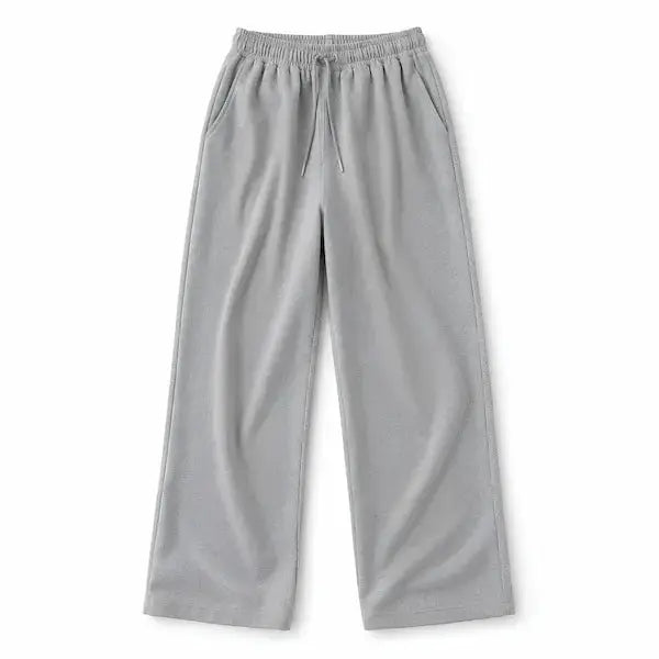 Men's Trouser Pakistan – Soft Cotton Fleece Grey Trouser Front View
