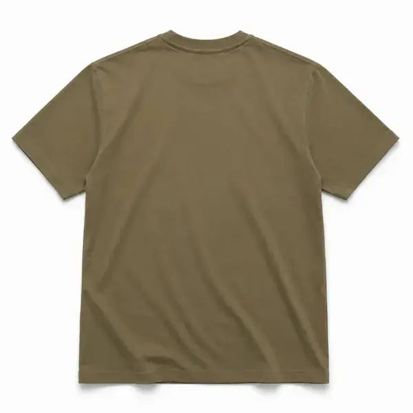 Streetwear T-Shirt Pakistan T-Shirt Olive Green Oversized Back View KHAAZI