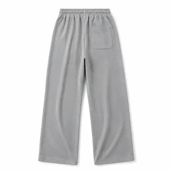 KHAAZI Men's Fleece Trouser – Casual Grey Trouser Back View KHAAZI
