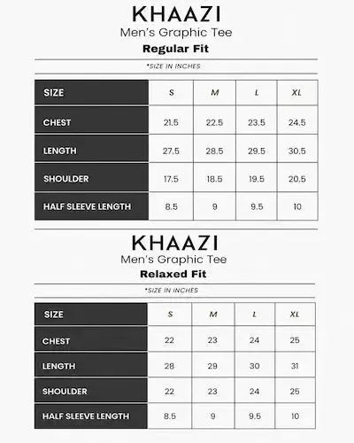 Beige T-Shirt Men Pakistan Oversized Tee Beige Minimal Logo And Size Chart View KHAAZI